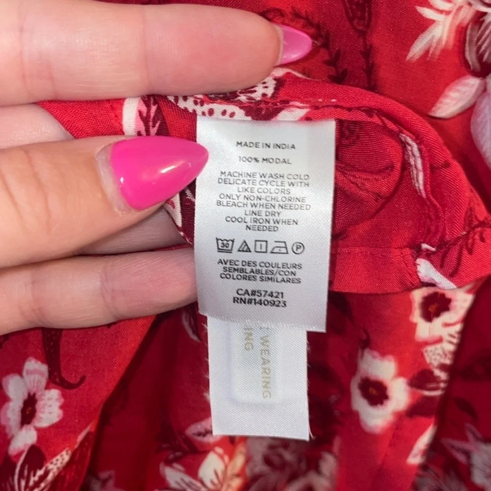 Ann Taylor Loft Floral Kimono Lightweight Blouse - Picture 4 of 5